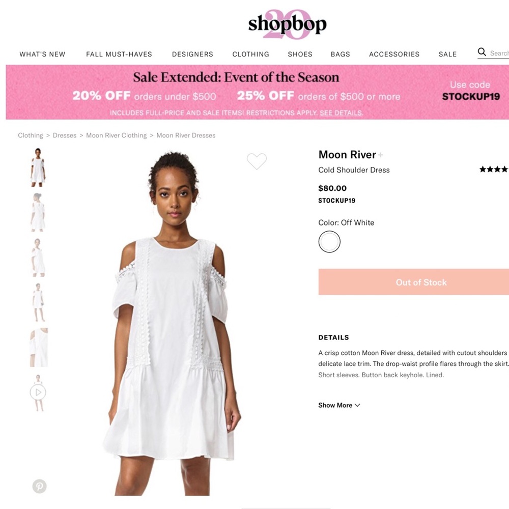 Cold shoulder dress